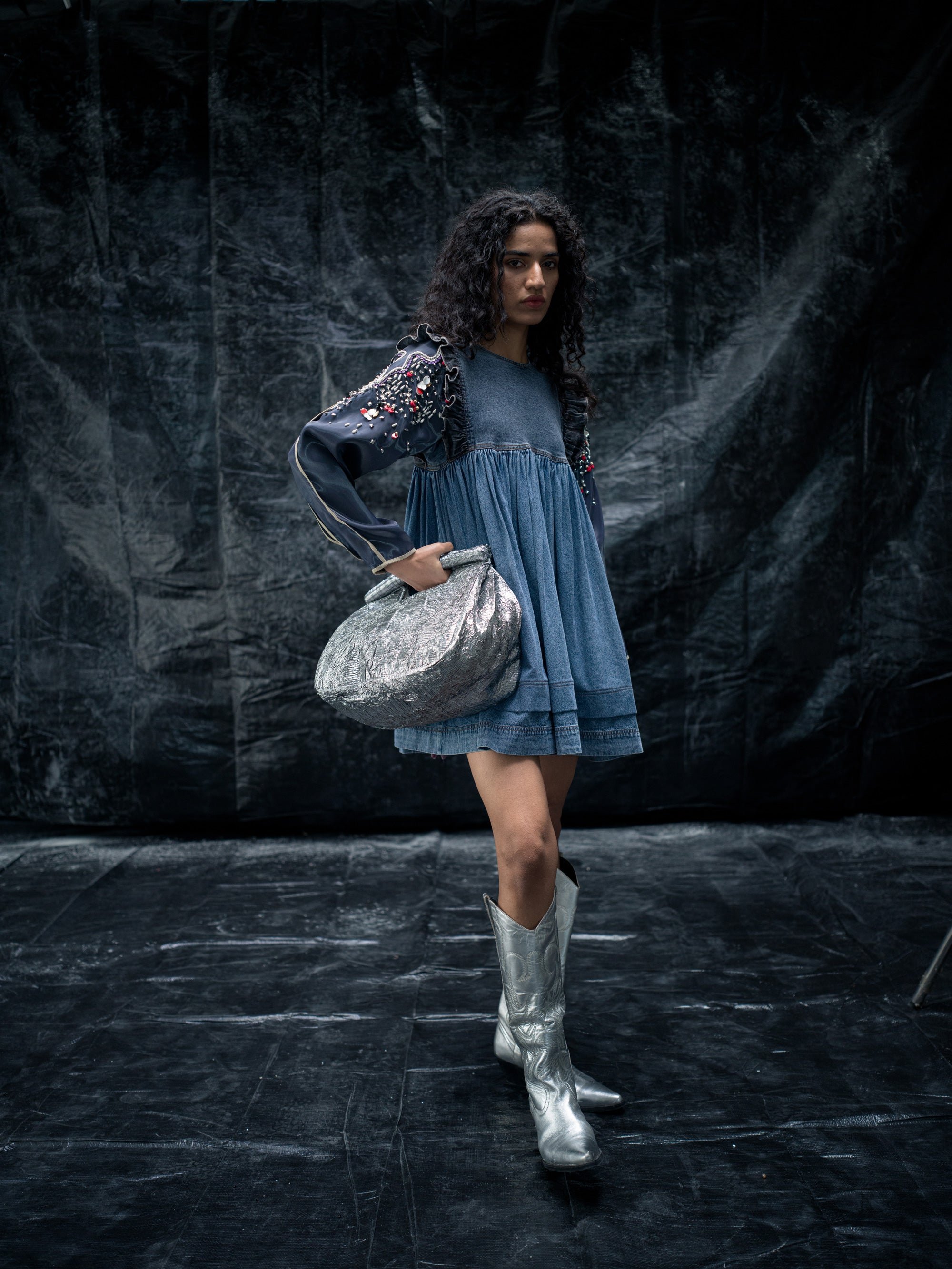 Liquid Soar Dress styling frame