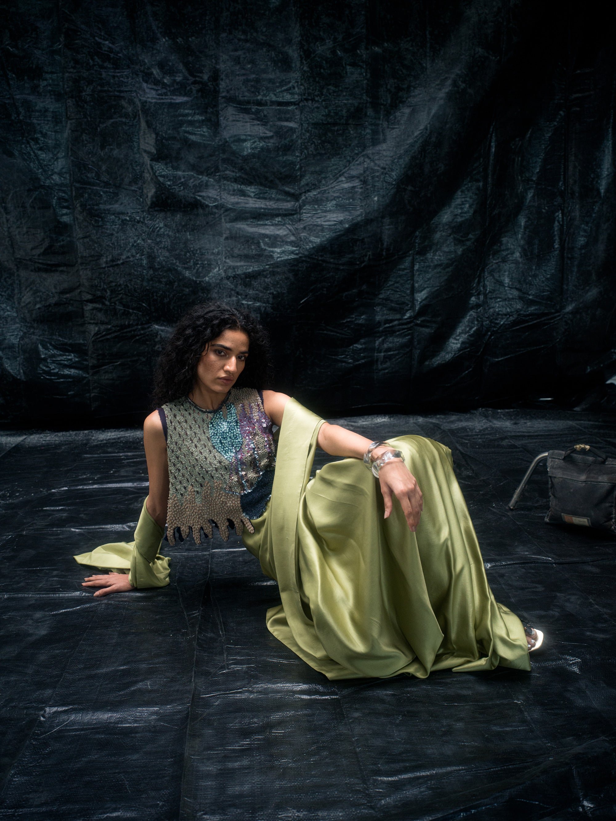 Dill Drape Saree styling frame