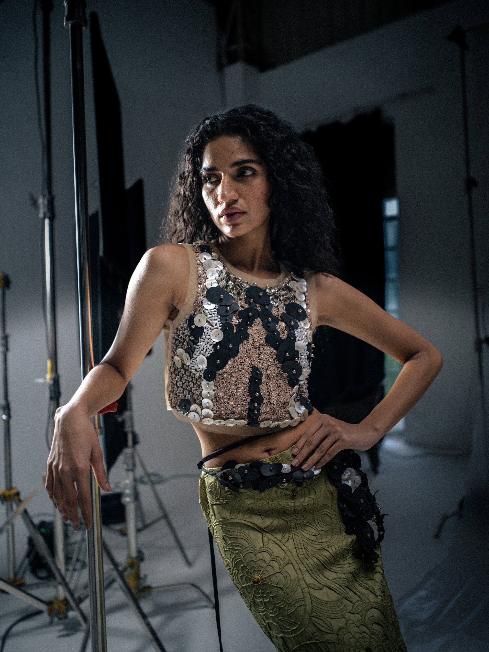 Cardinal Blouse texture detail