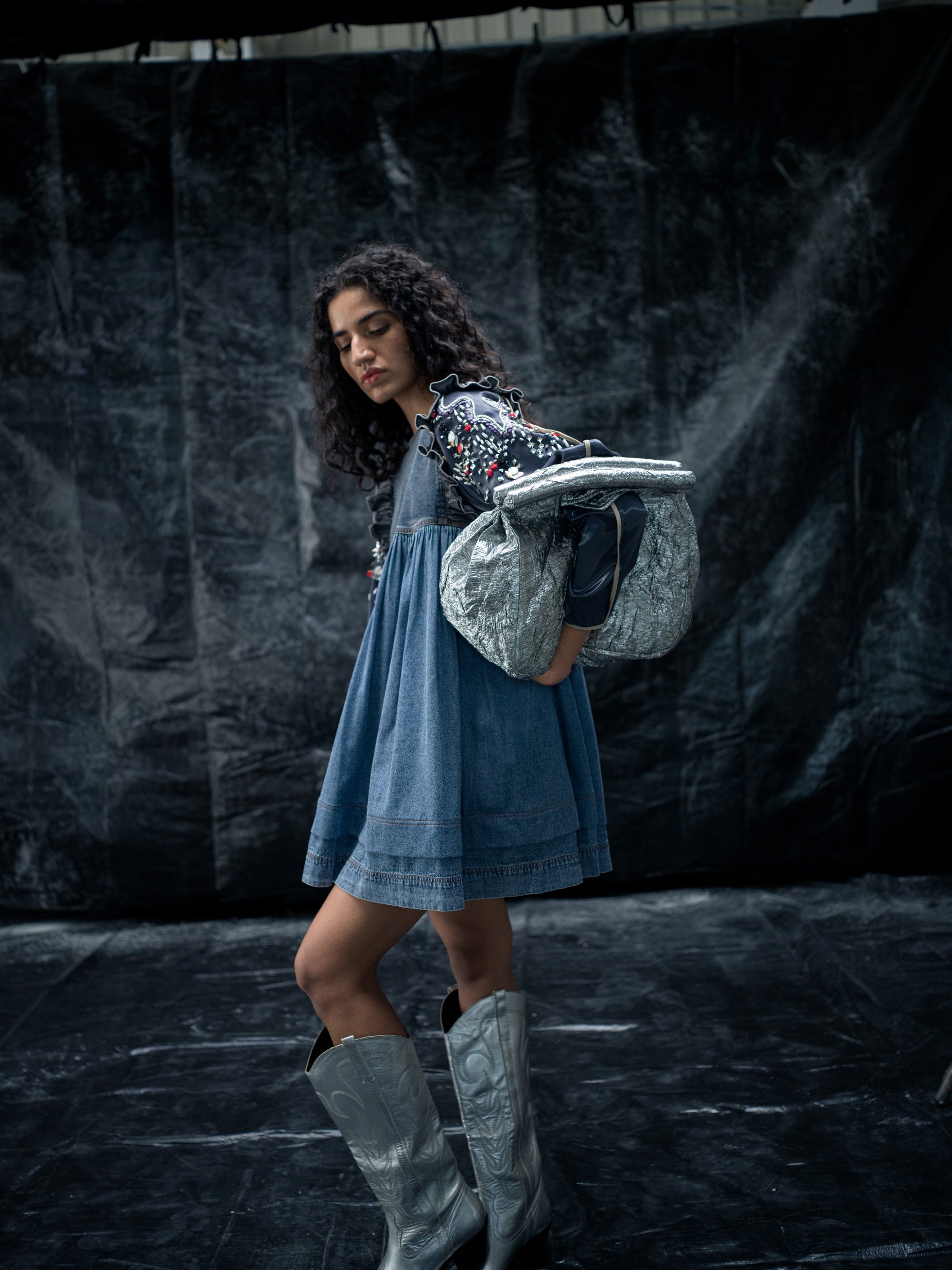 Liquid Soar Dress texture detail