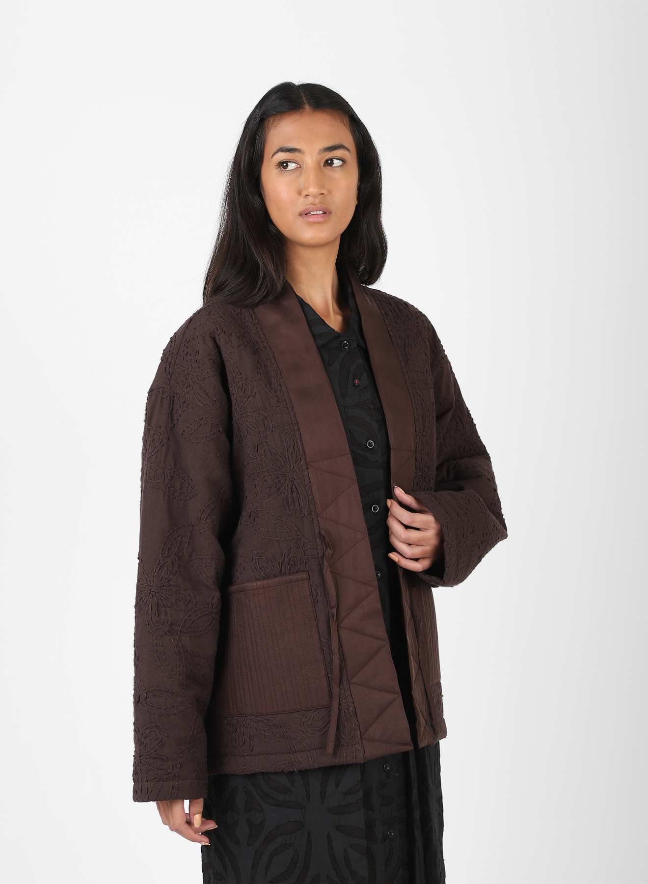 Osaka W
Relaxed Fit
Kimono Jacket texture detail