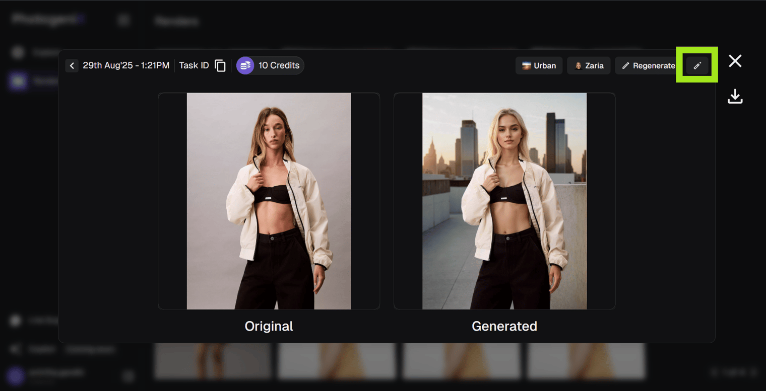 Retouch Example