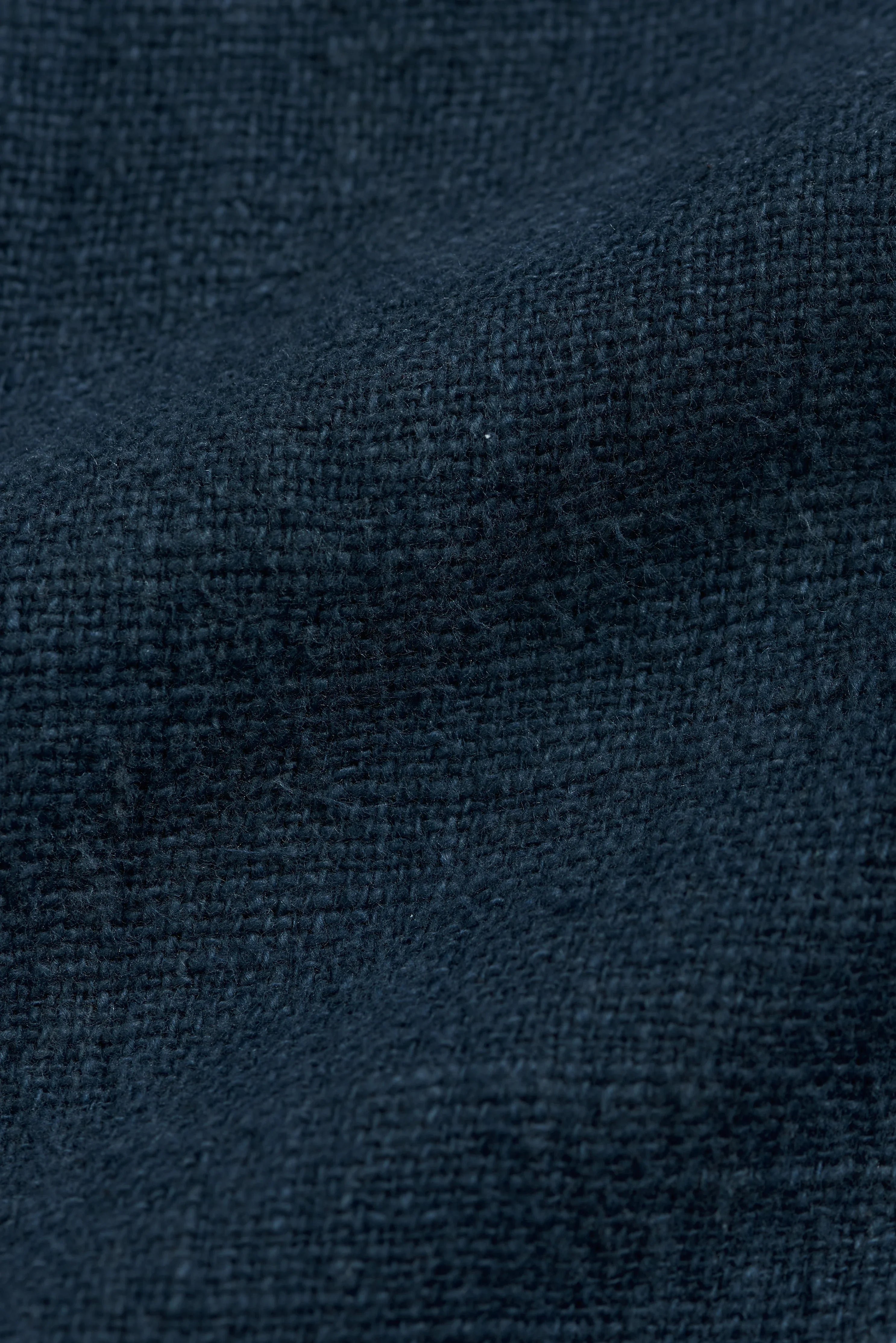 Estate Blue Cotton Pleated Trousers styling frame