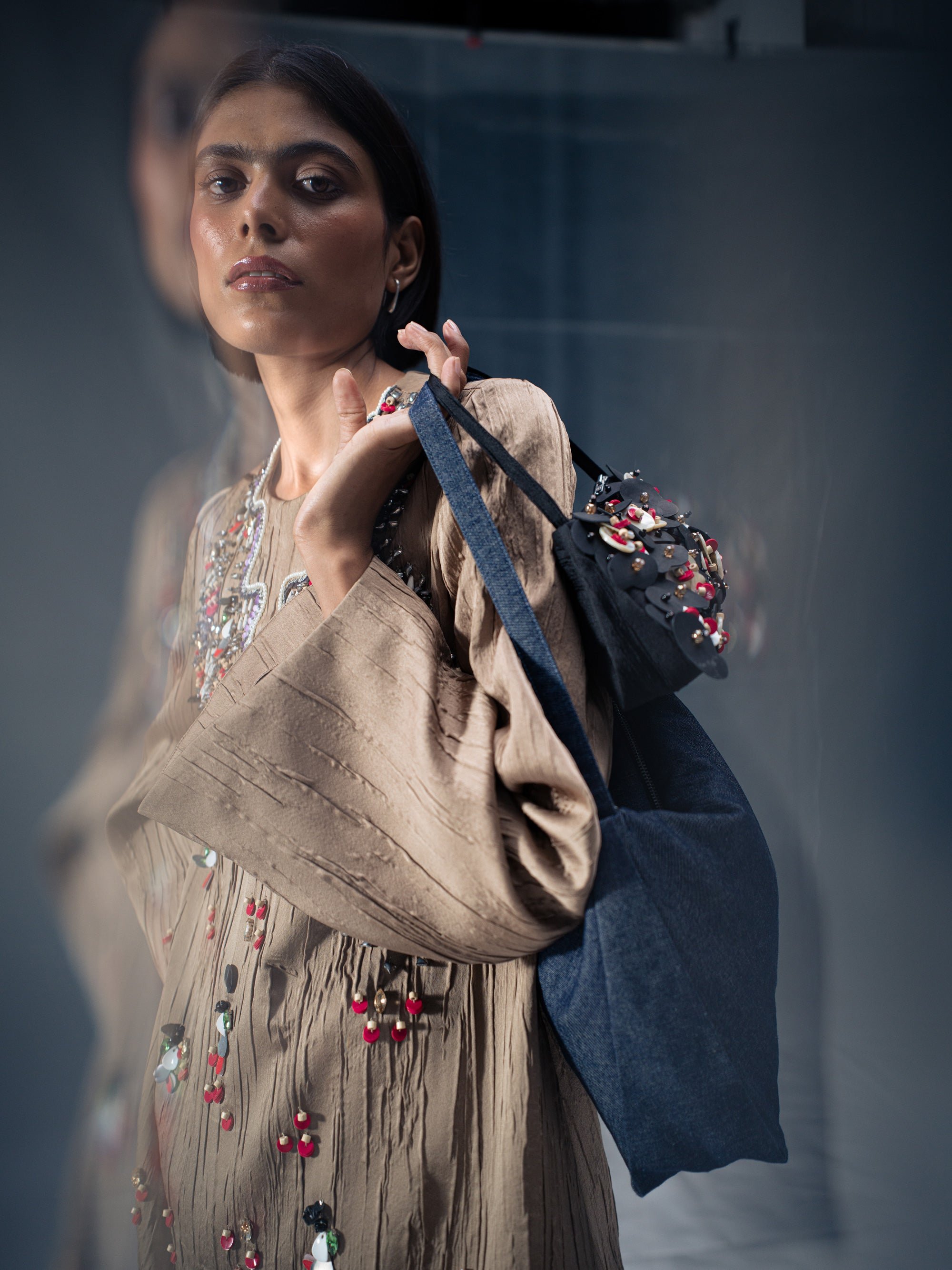 Love Rain Dress texture detail