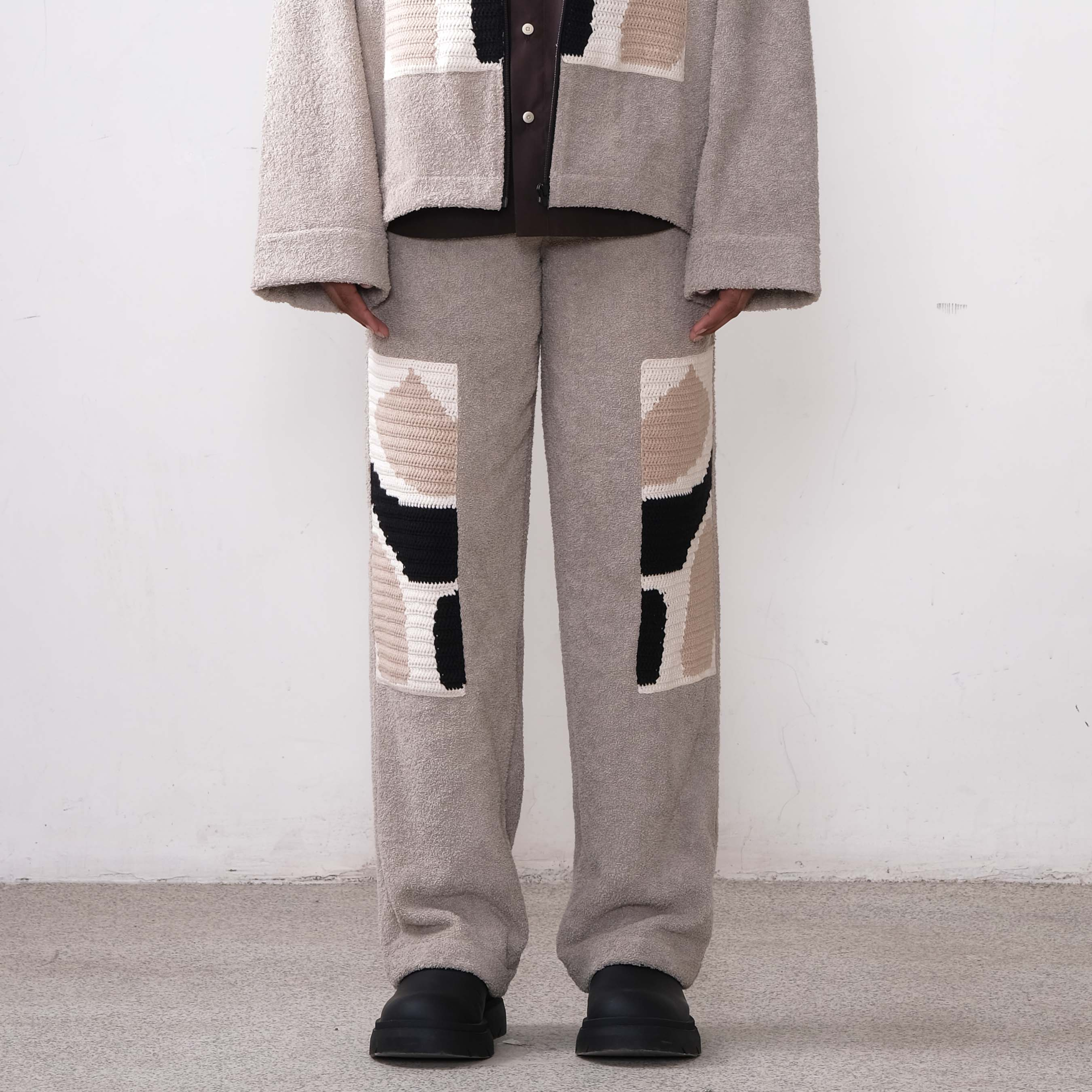 Belief Trousers Grey texture detail