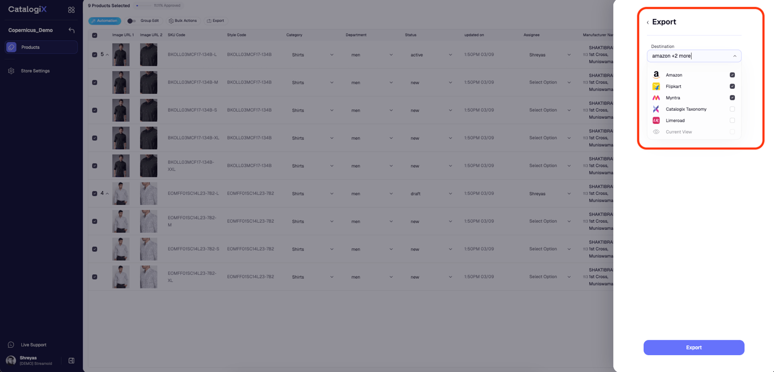 Select a marketplace template