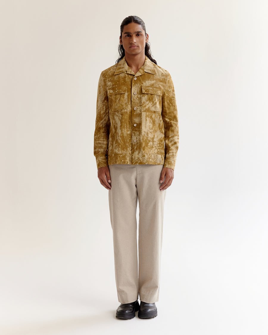 Skin Textured Batik Jacket back view