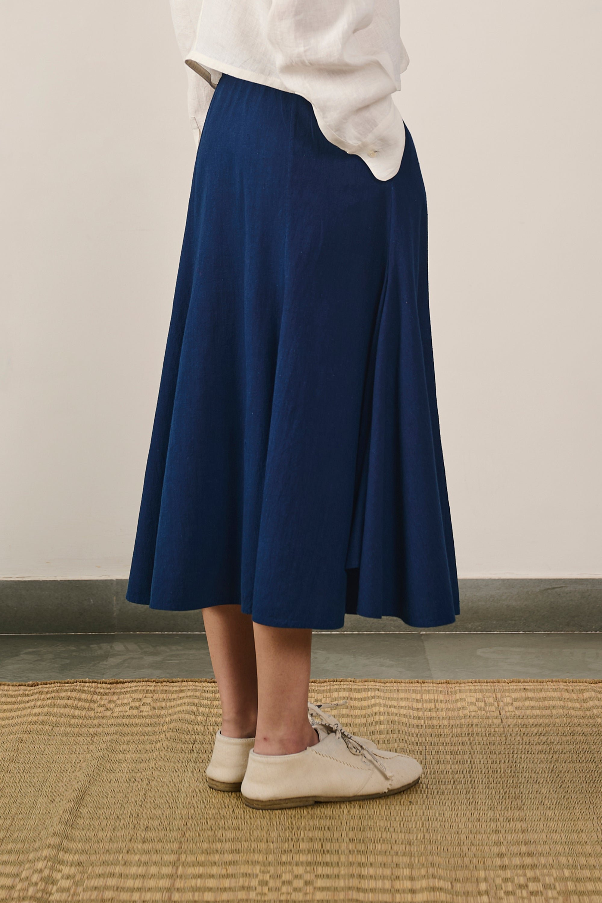 Flared Structured Skirt texture detail