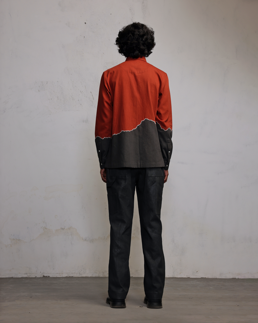 Fractured Line Patch Shirt back view