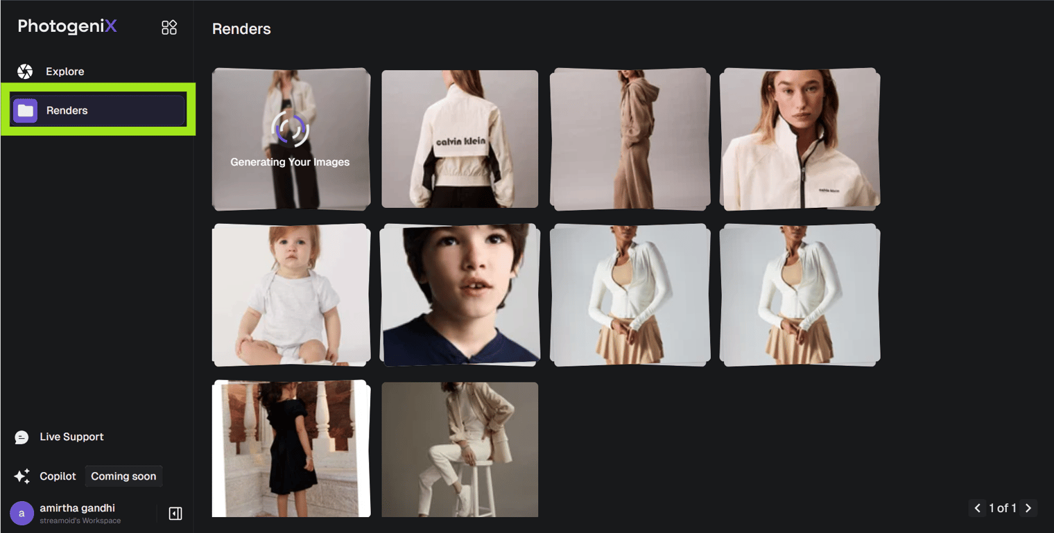 Generated Renders
