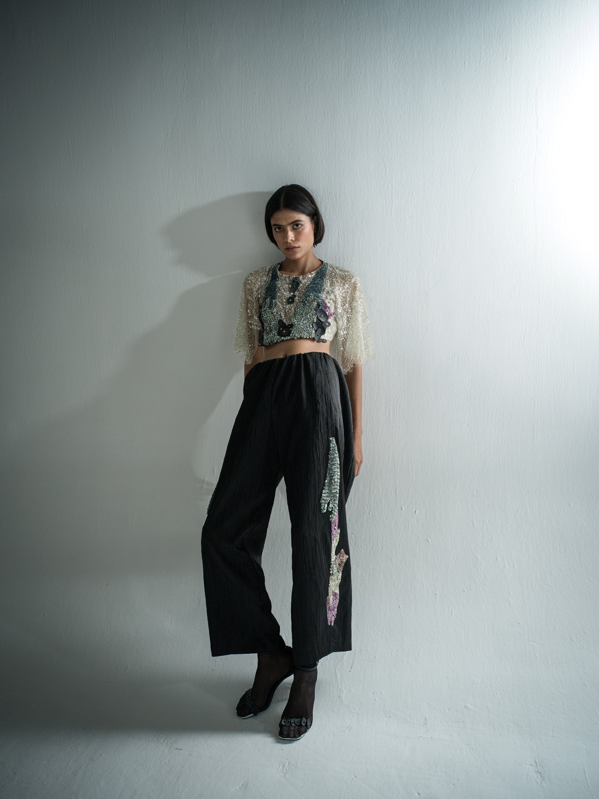 Raven Lightning Pants back view