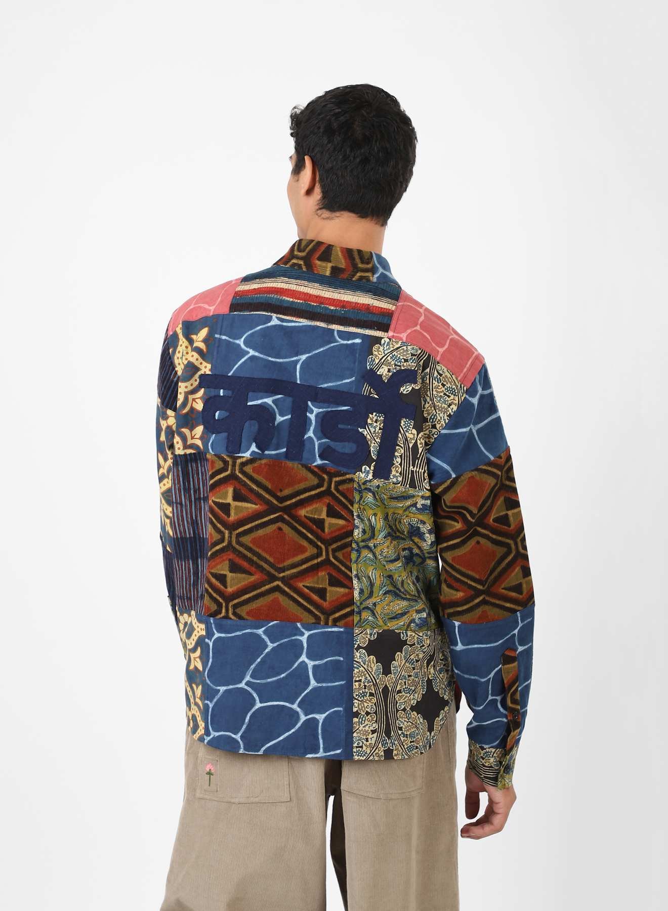 Luis
Over Sized Regular 
Collar LS Shirt back view