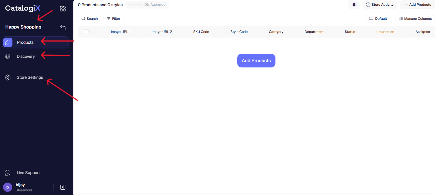Store Dashboard