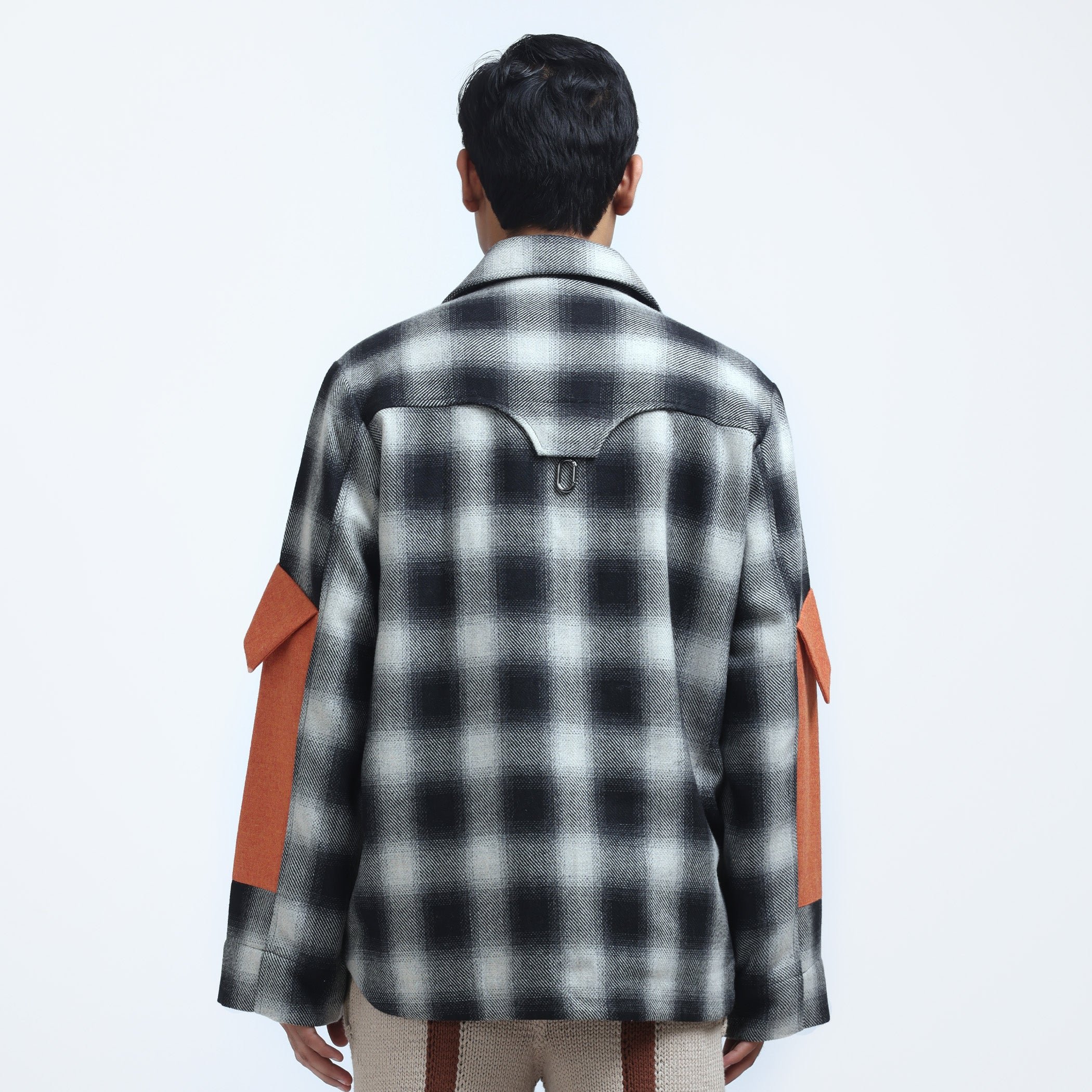 Apparatus Origami Jacket Orange texture detail