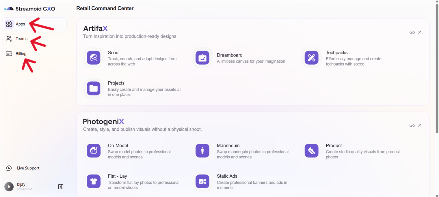 Dashboard Screenshot